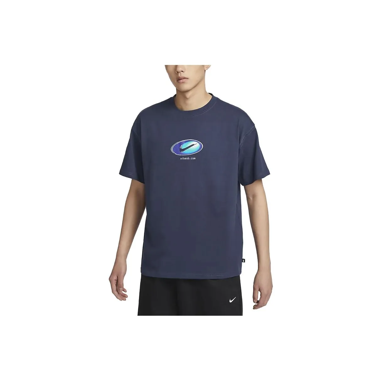 Nike Темно-синие мужские футболки T-Shirt