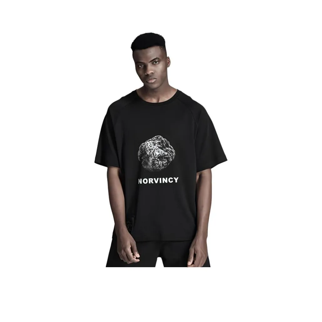 NORVINCY Комфортная и дышащая футболка для сгона пота из 100% хлопка унисекс