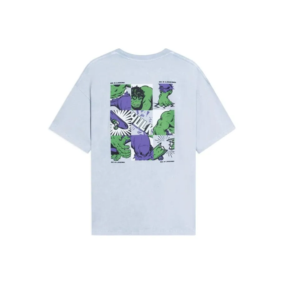 Marvel X LINING Disney T Shirts Unisex Mist Blue