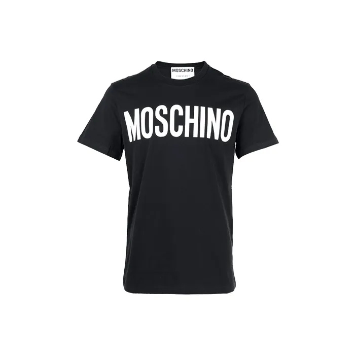 MOSCHINO Мужские черные T-рубашки