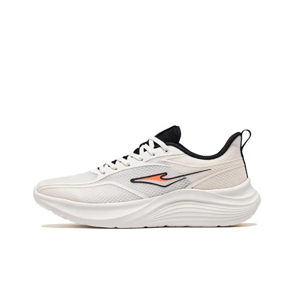 Erke Дышащий и Износостойкий Низкий Топ Повседневные Беговые Кроссовки Мужские Белые