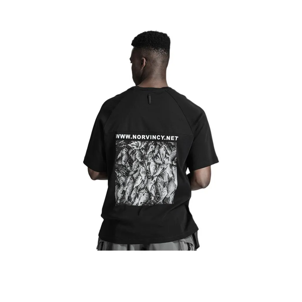 NORVINCY Комфортная и дышащая футболка для сгона пота из 100% хлопка унисекс