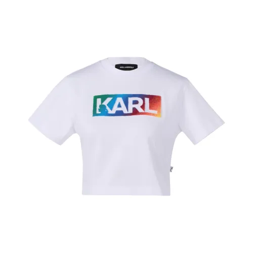 KARL Белая Унисекс Футболка