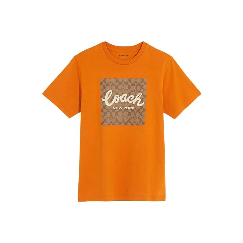 COACH T Shirts Men's Orange