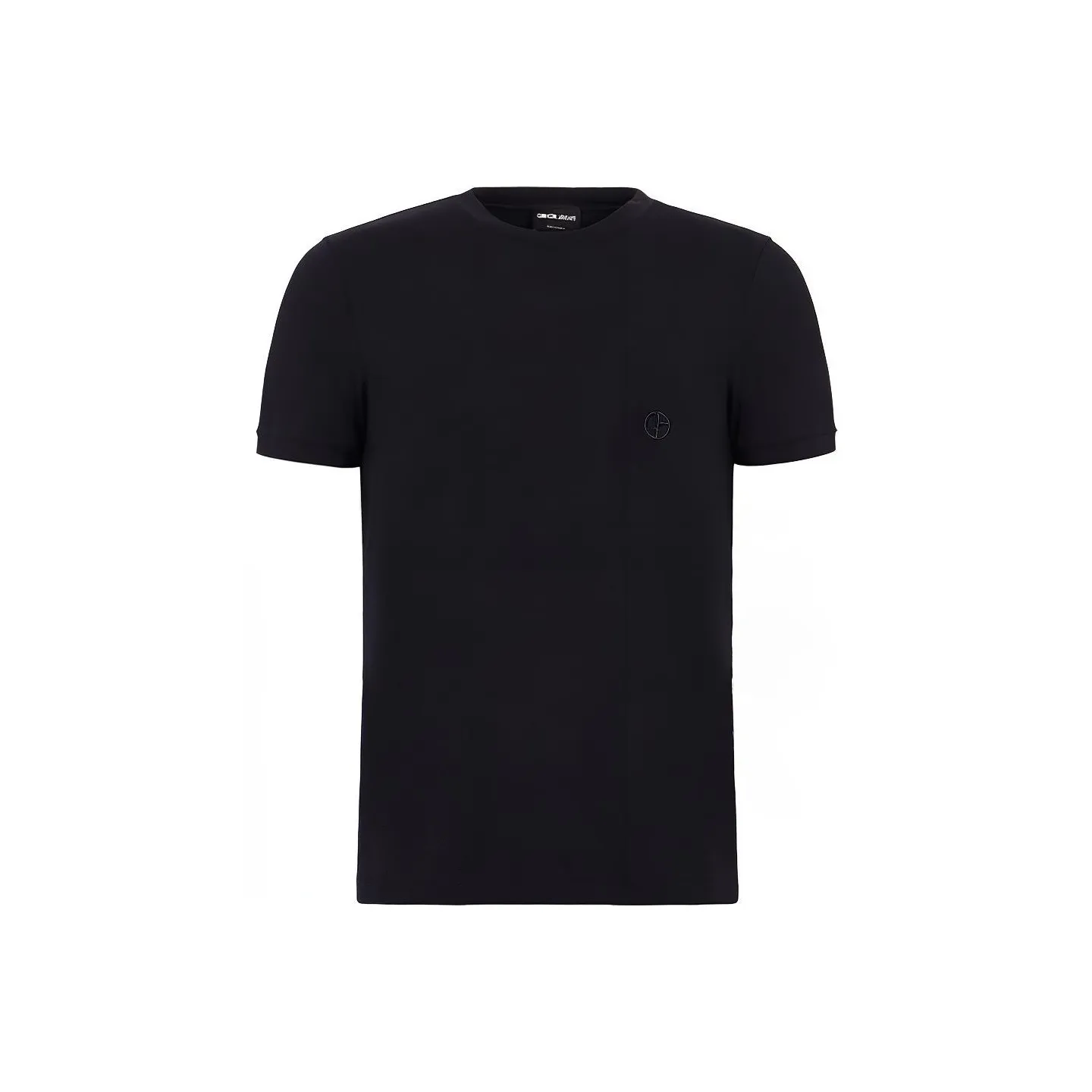 GIORGIO ARMANI Logo Embroidered Crewneck T Shirt