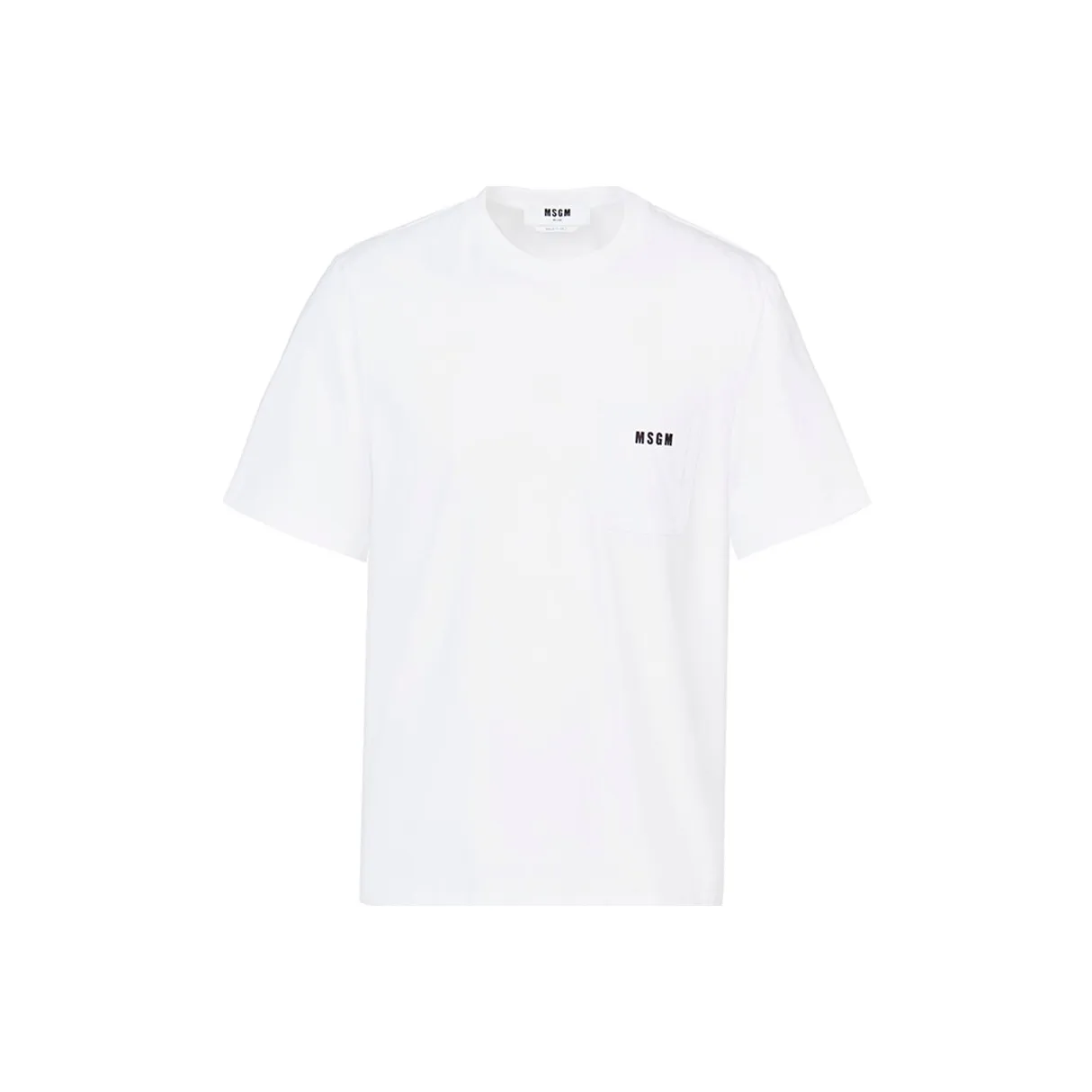 MSGM Белая Мужская T-Рубашка