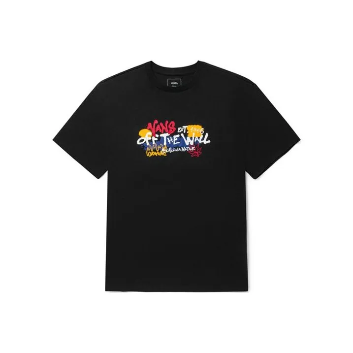 Vans Graffiti Alphabet T Shirt Unisex Black