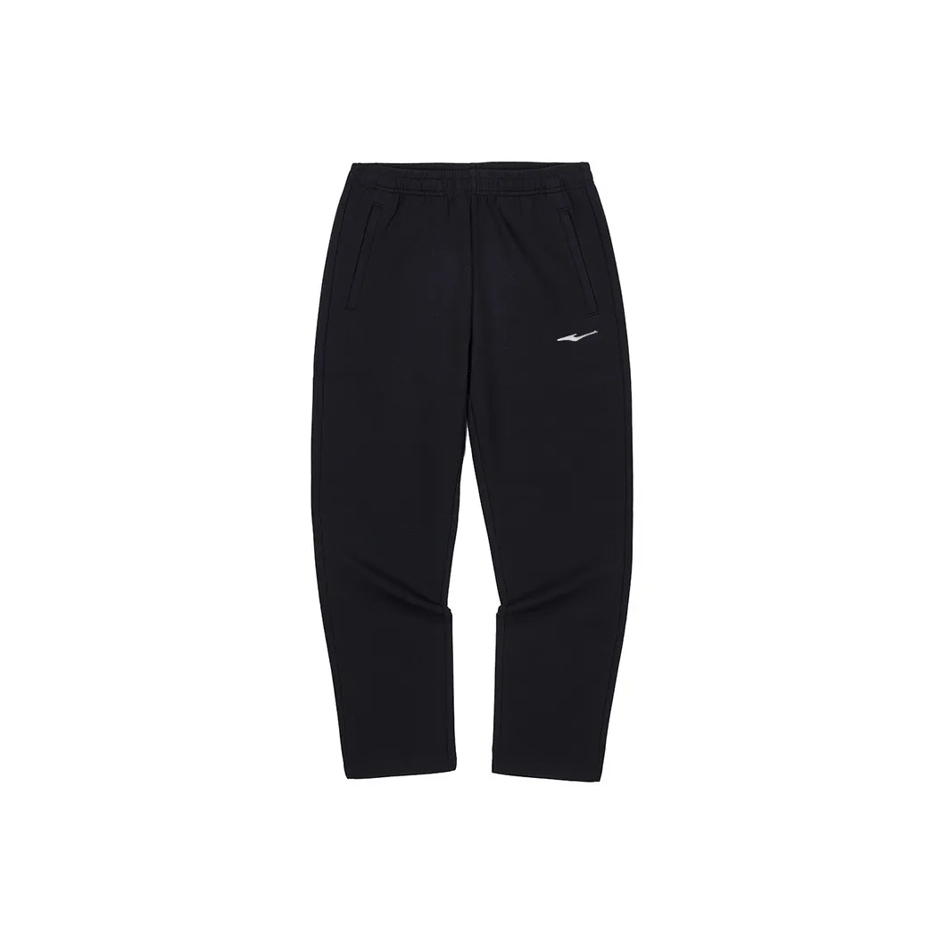 Erke Трикотажная ткань Хлопок Тренировочные брюки Мужской Черный