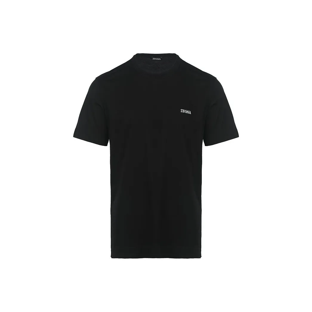 Zegna Logo print Cotton T shirt
