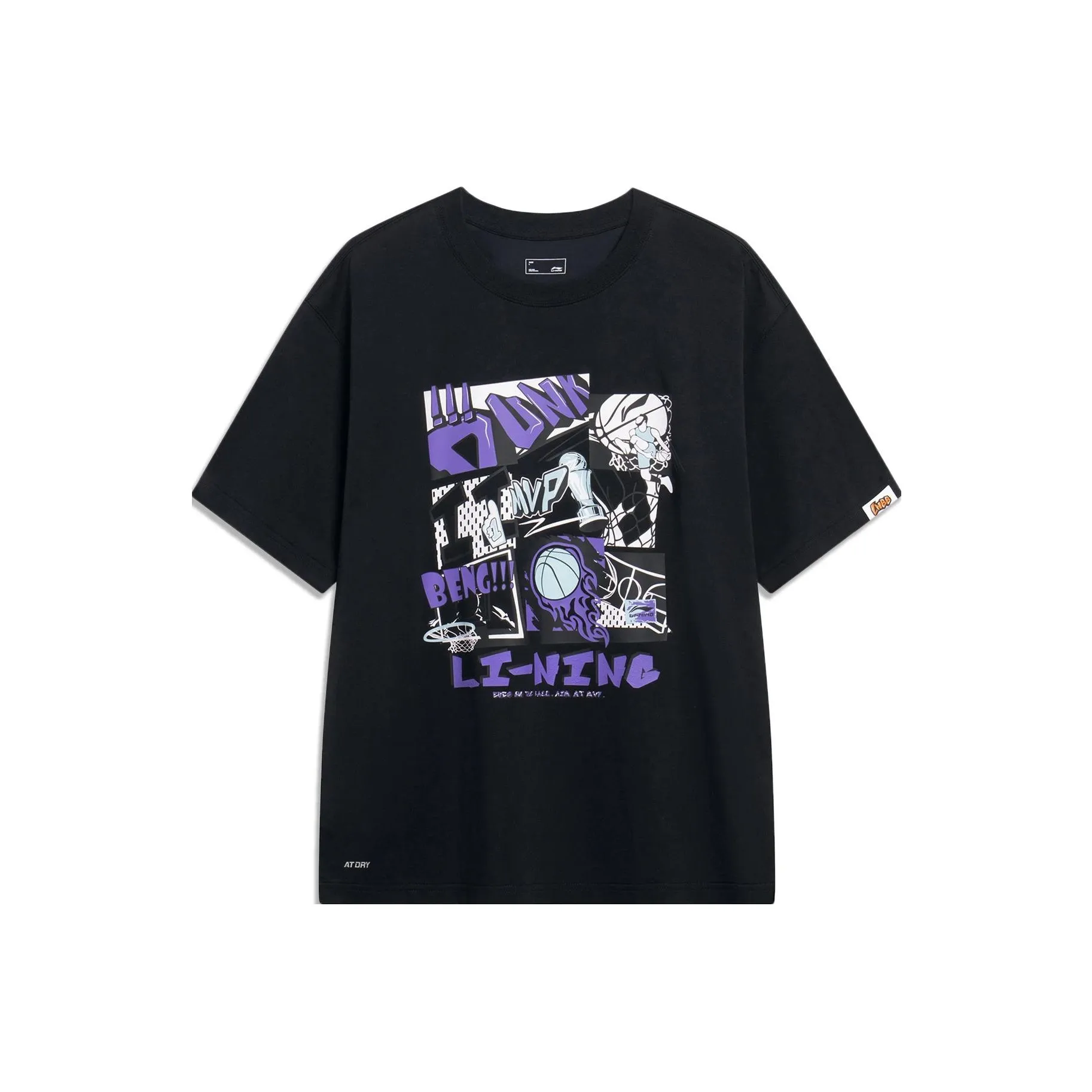 LINING Sports Life Collection Черная Мужская Футболка