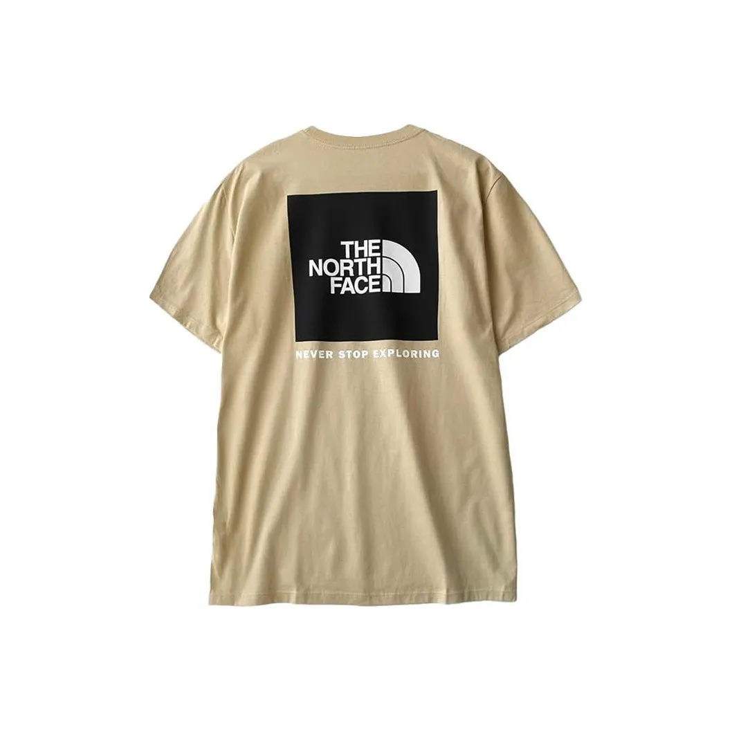THE NORTH FACE Flower Logo Collection T Shirts Men's Khaki