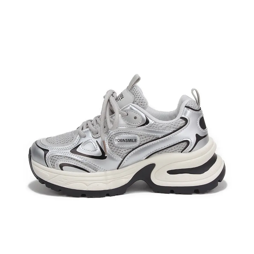 Yobn Durable Breathable Lightweight Low Top Chunky Sneakers Women's