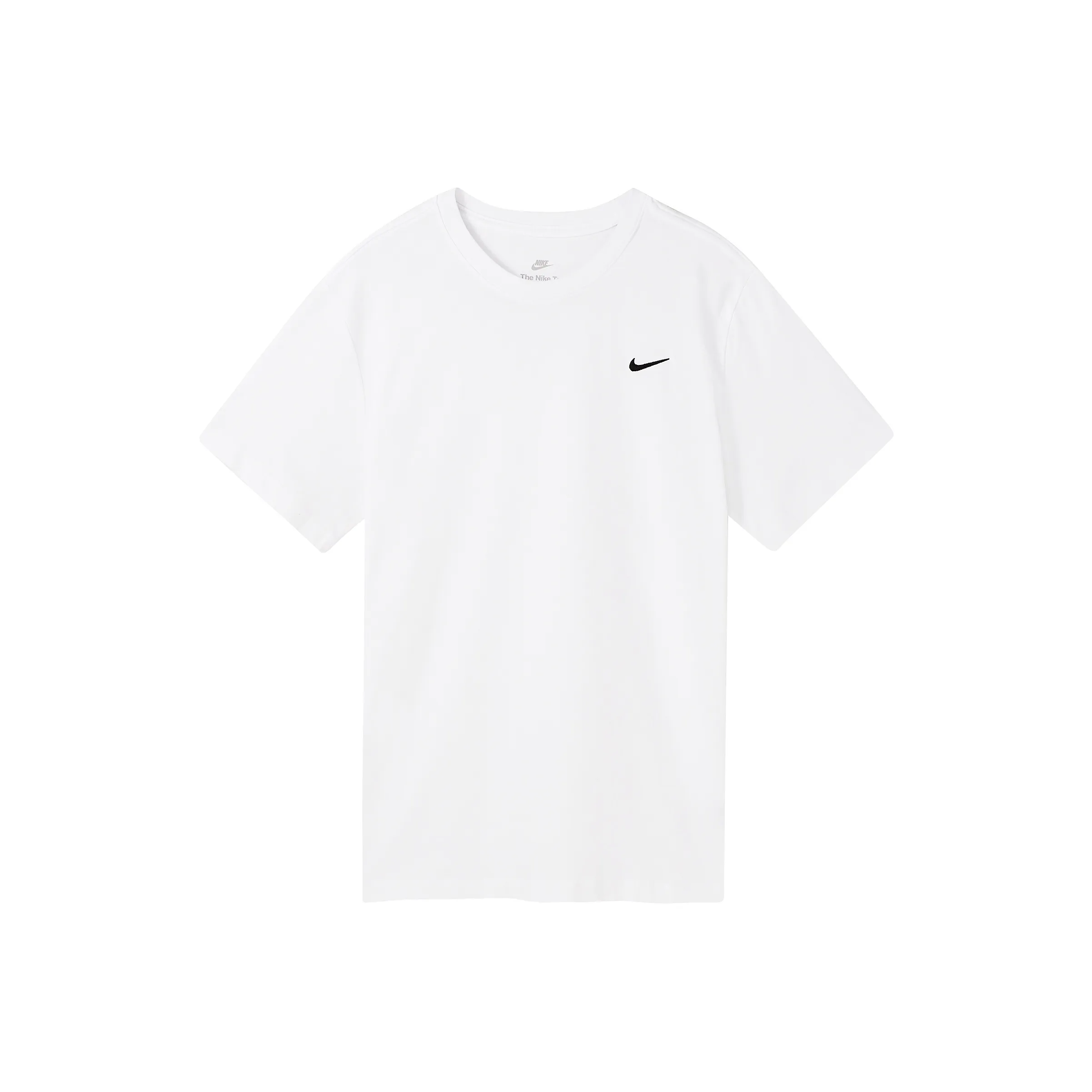 Nike Sportswear Men's Embroidered Logo Print Crewneck T Shirt White