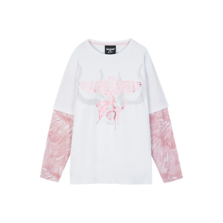 Boy London SS21 Heavyweight Long Sleeved T Shirt Unisex White