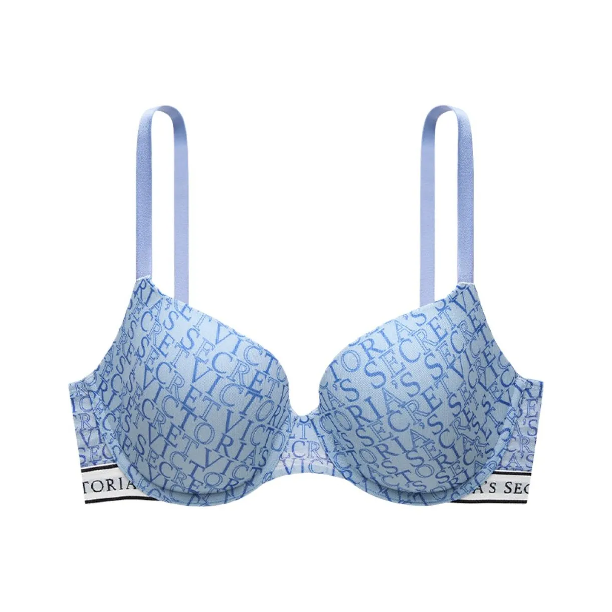 Victoria's Secret Bra Women's Blue Logo Print
