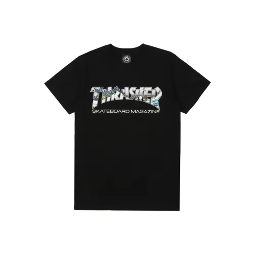 Thrasher Черная Унисекс Футболка