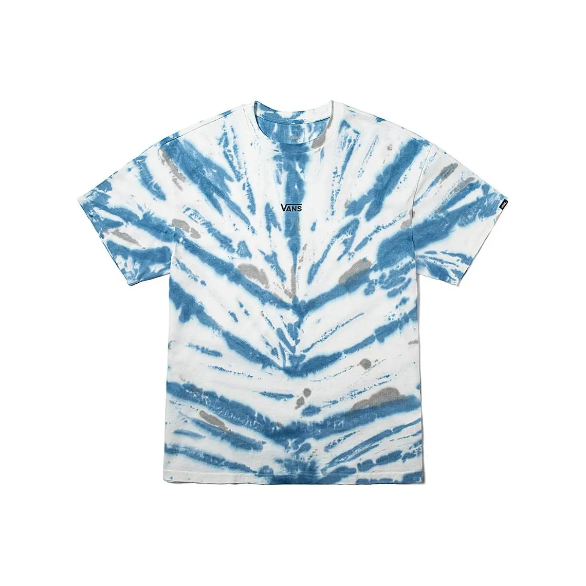 VANS Серо-голубой Tie Dye Принт Унисекс Футболка