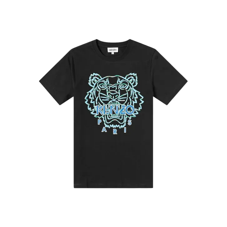 KENZO SS22 Actua Summer Tiger Classic T-Shirt Black
