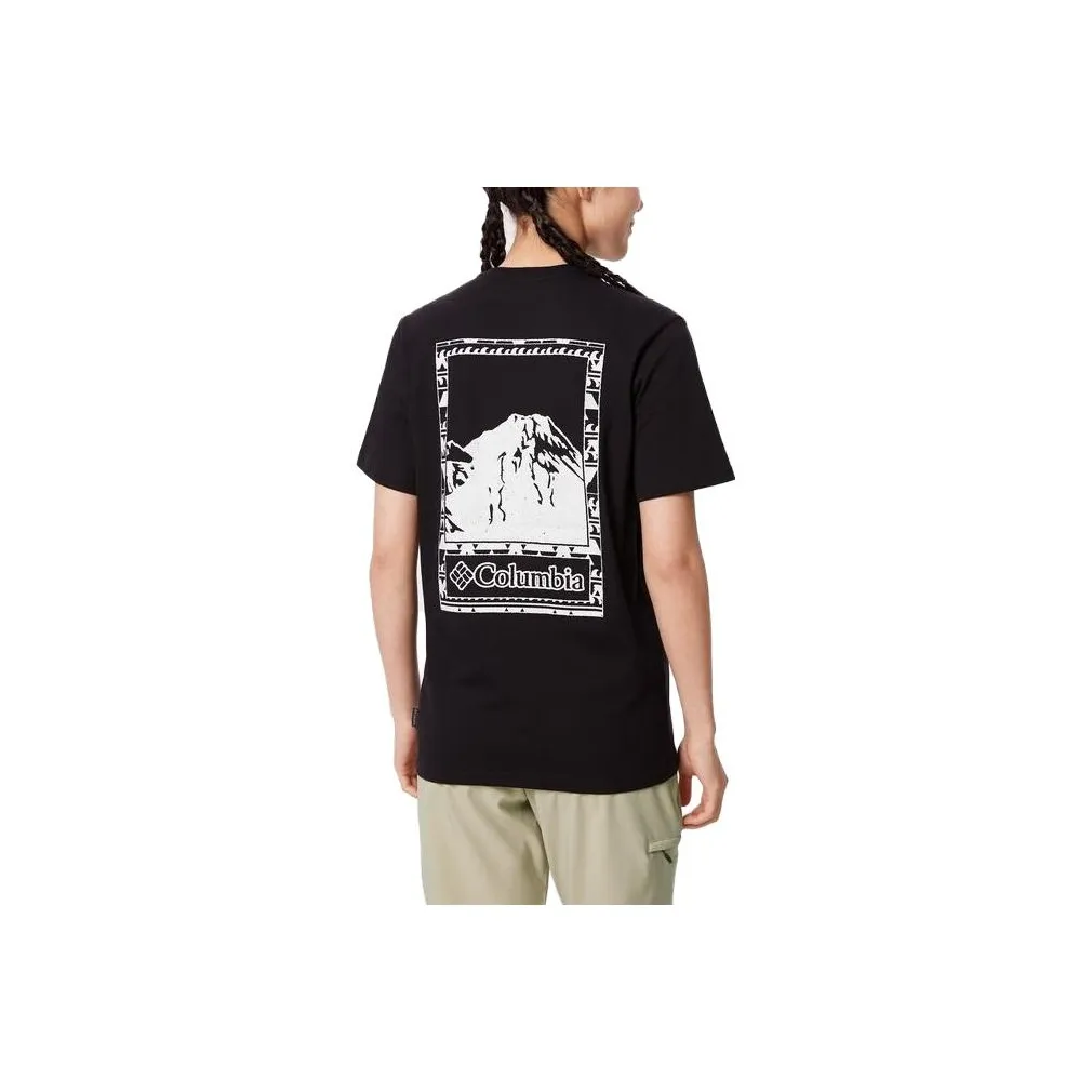 Columbia Drop Shoulder Sleeve T-Shirt Unisex Black