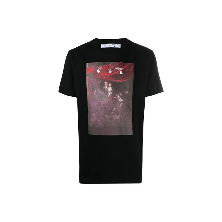 OFF WHITE SS21 Черные Мужские T-рубашки