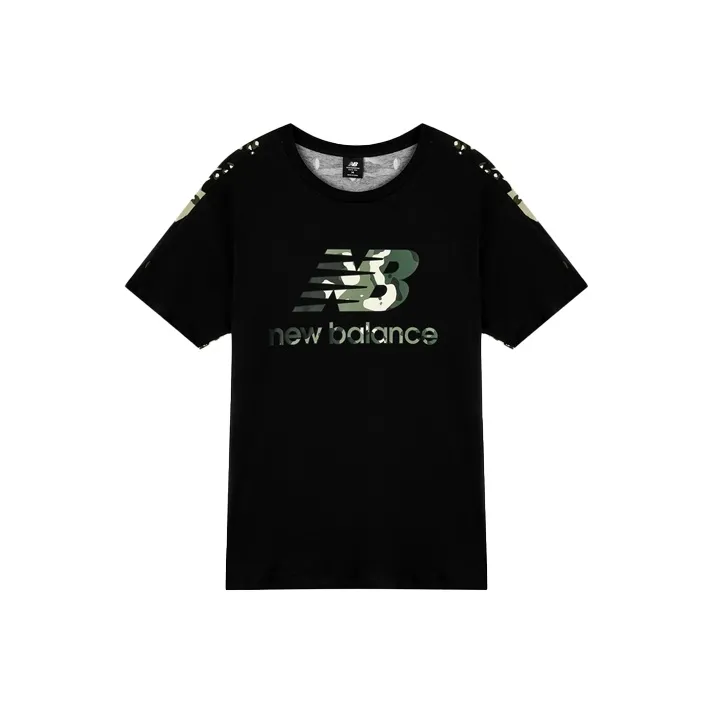 New Balance совместный бренд Комплект с короткими рукавами T-рубашка Мужская Черная