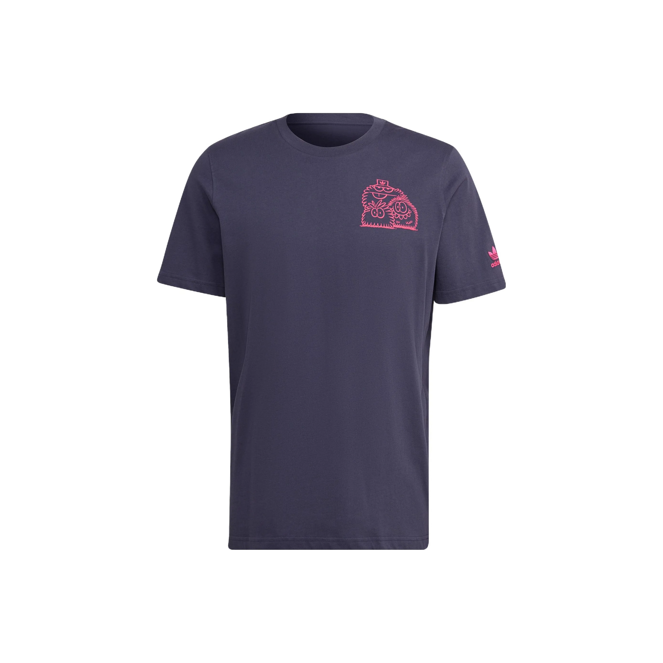Adidas Originals Set in Sleeve T Shirt Unisex Navy Blue