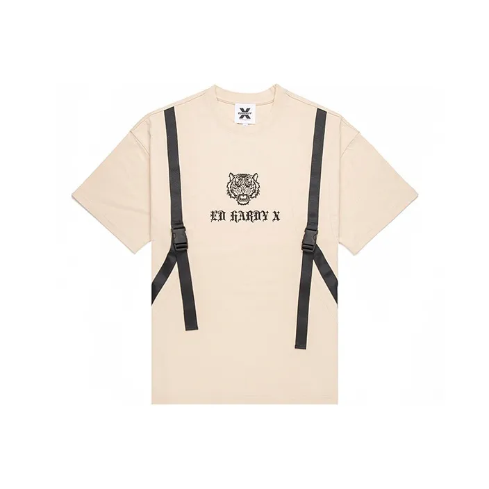 ED HARDY X T Shirt Unisex Khaki
