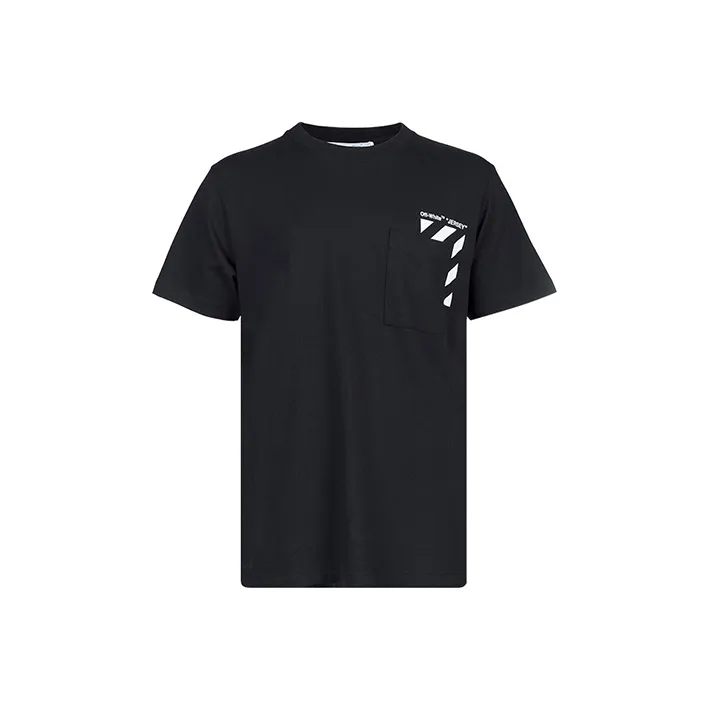 OFF WHITE Diag Stripe Pocket Tee