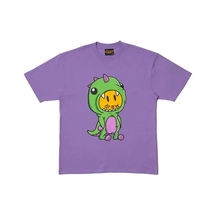 Drew House Smiley Collection T Shirts Unisex Lavender
