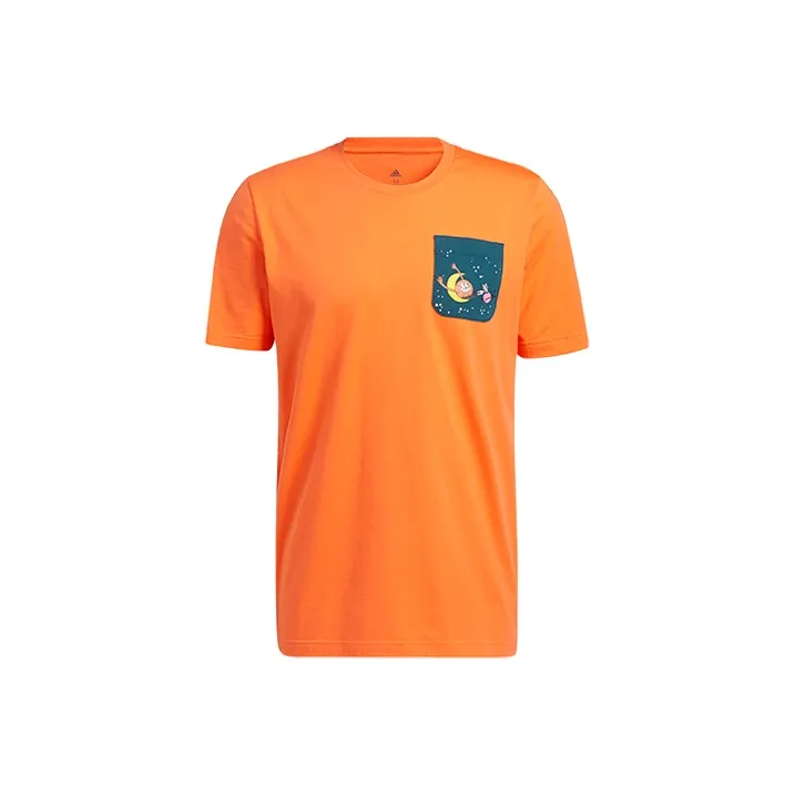 Adidas T Shirts Men's Orange Yellow