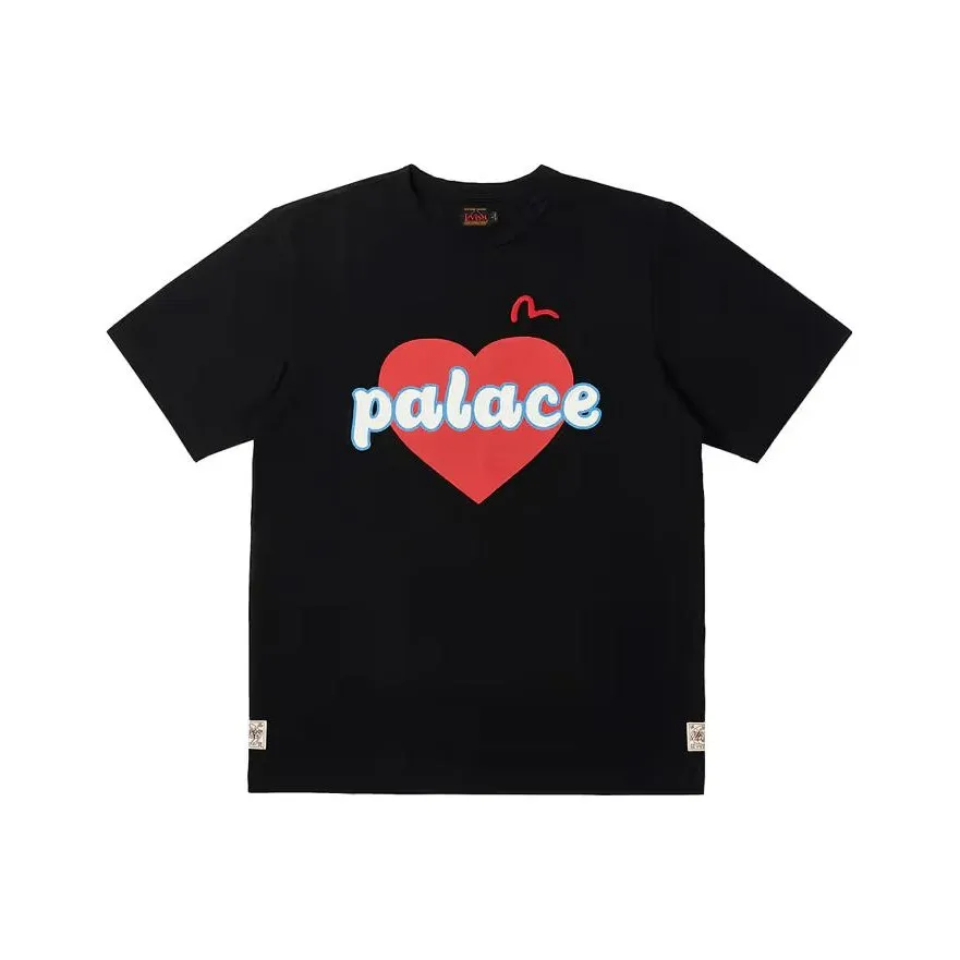 PALACE X Evisu Heart T shirt