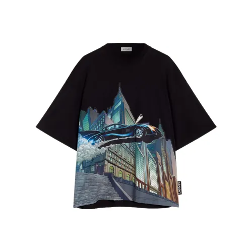 Lanvin x Batman Черная Мужская Рубашка