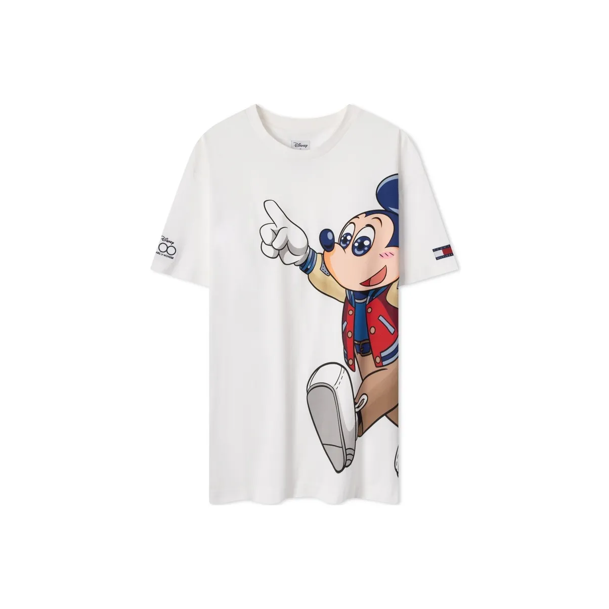 Disney X Tommy Hilfiger Tommy Hilfiger X DISNEY Co branded Series T Shirts Men's White YBL