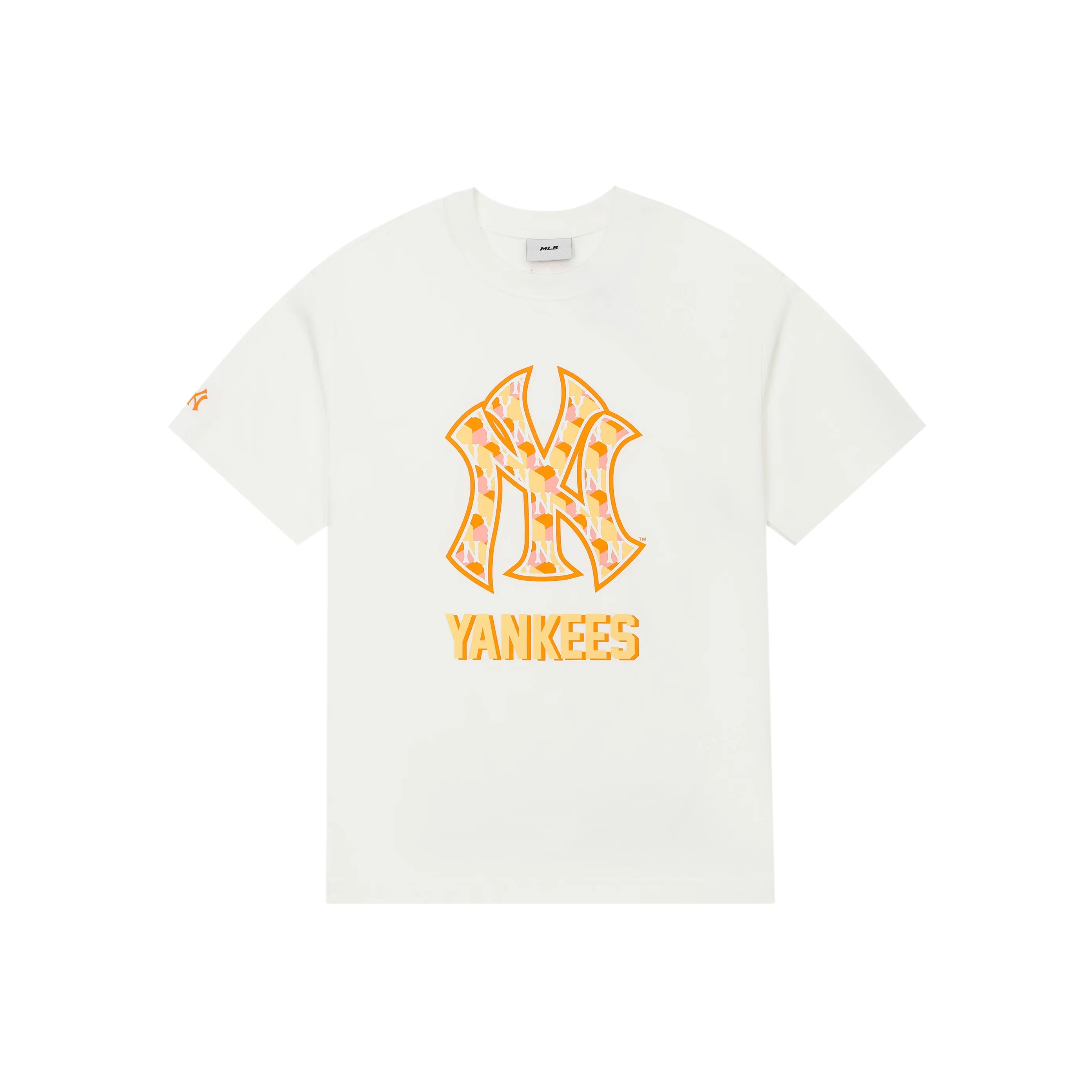 MLB Base Logo Нью-Йорк Янкис T-Shirt Унисекс Кремовый