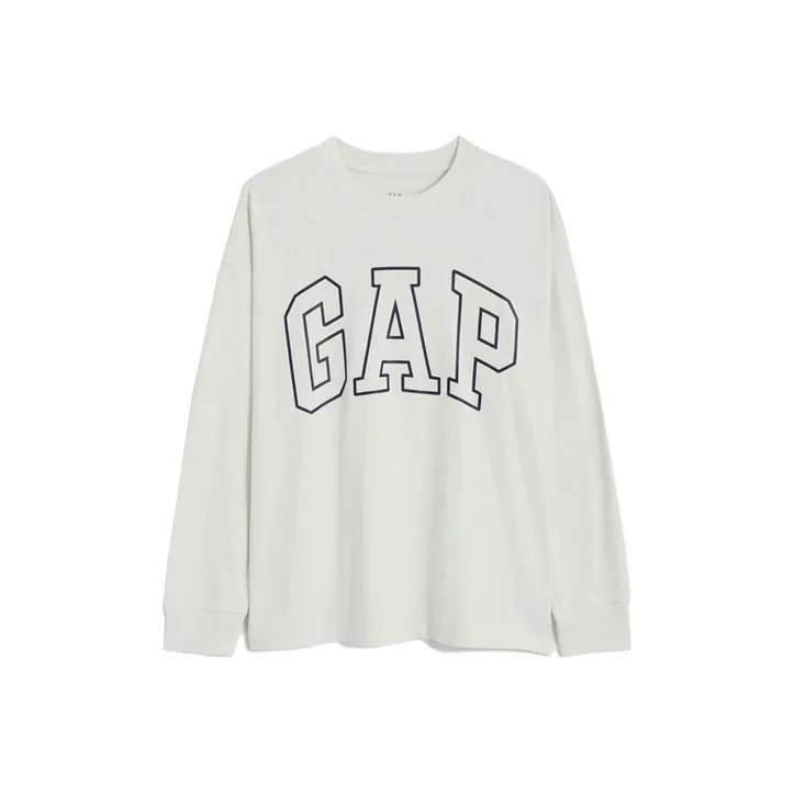 GAP T-Shirts Unisex Gray White