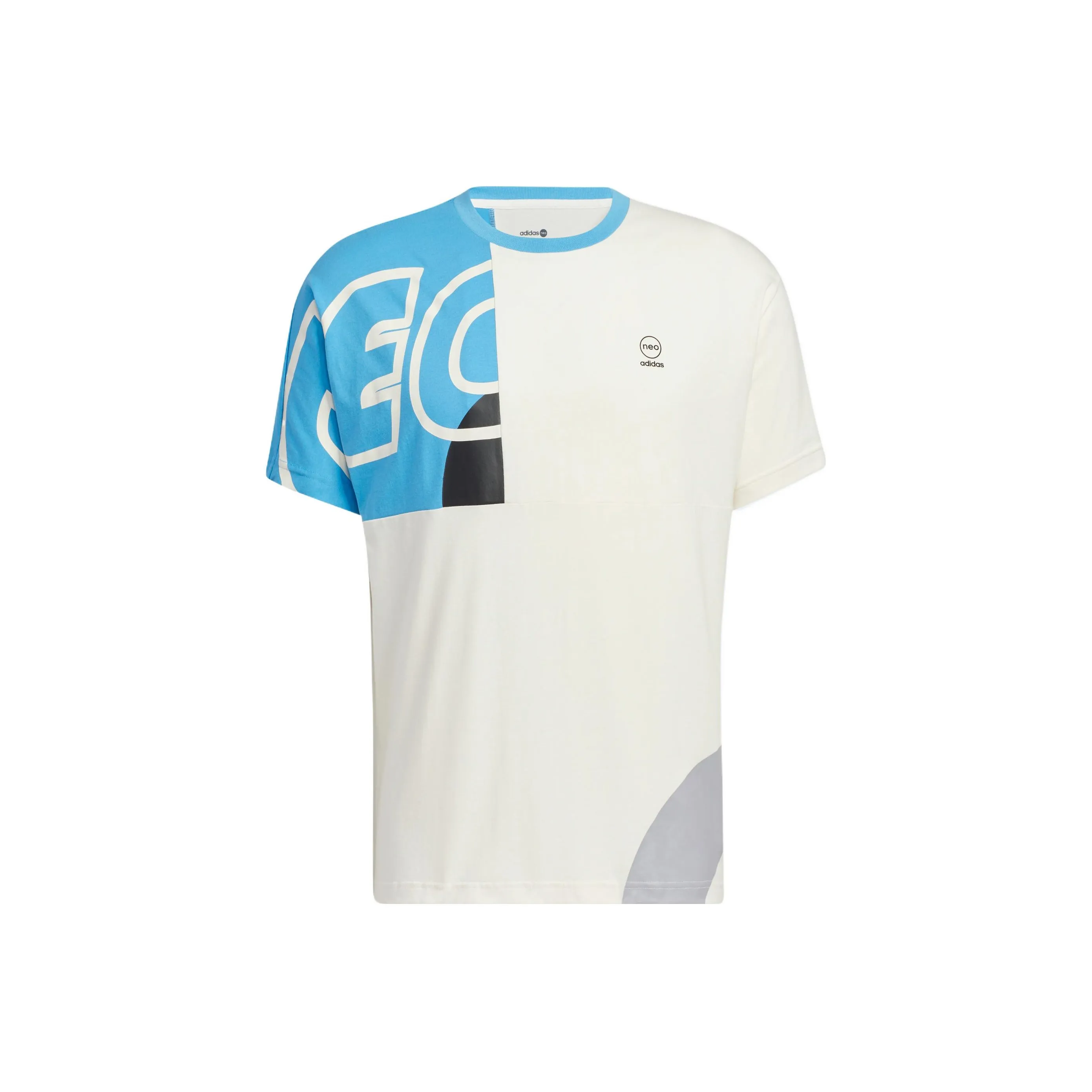 Adidas Neo T Shirt Мужская Синяя Белая