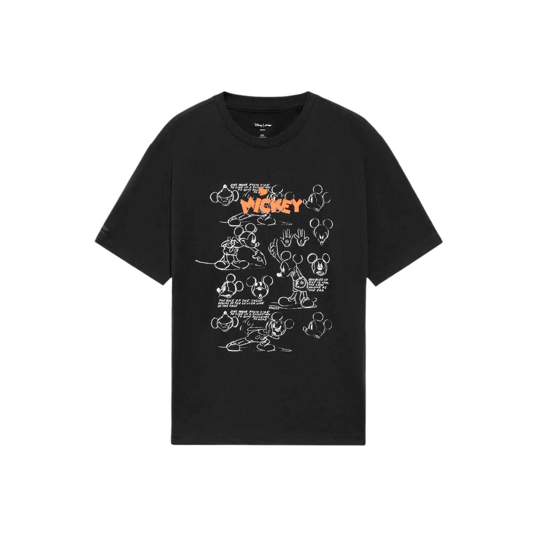 LiNing x Disney T Shirt Unisex Black