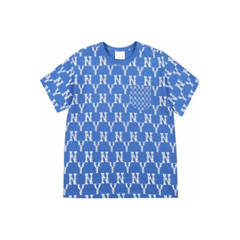MLB Set in Sleeve T Shirt Unisex Royal Blue