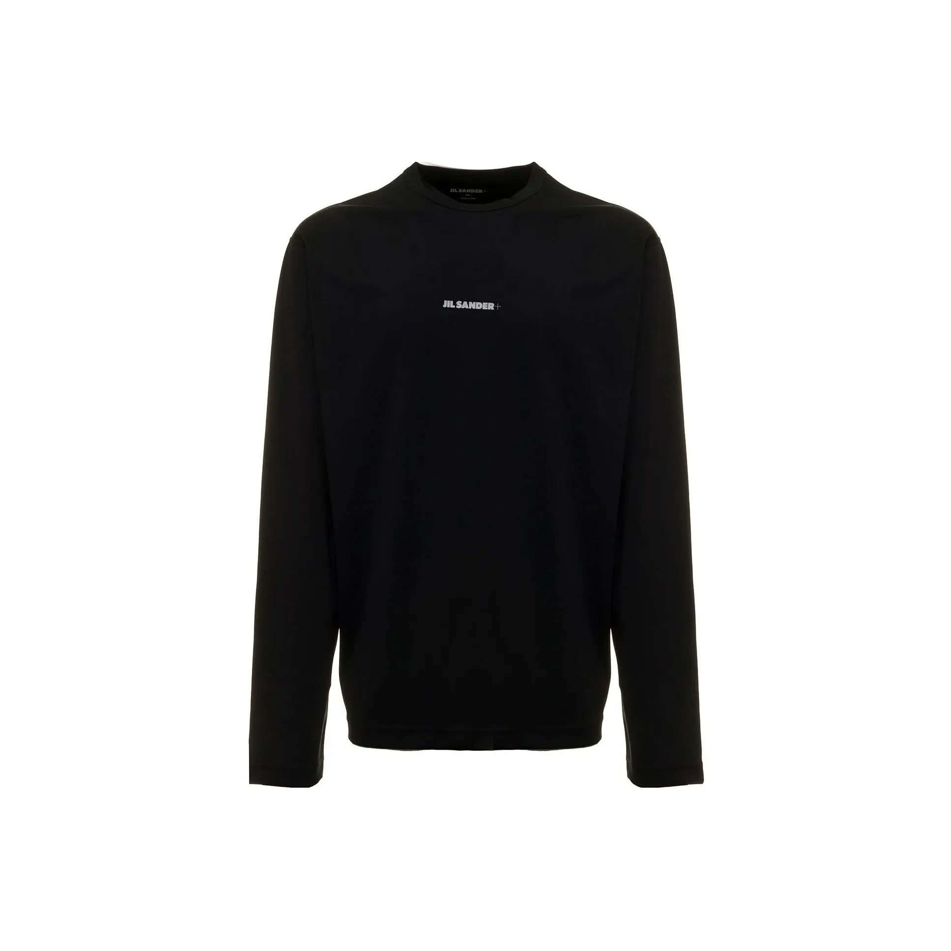 JIL SANDER + Logo print Crew neck Jersey Top