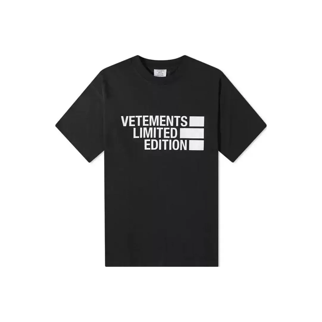 Vetements Черные Мужские T-Рубашки