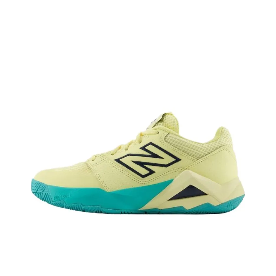 New Balance совместный бренд абразионностойкие низкие кроссовки для тенниса унисекс желто-синие