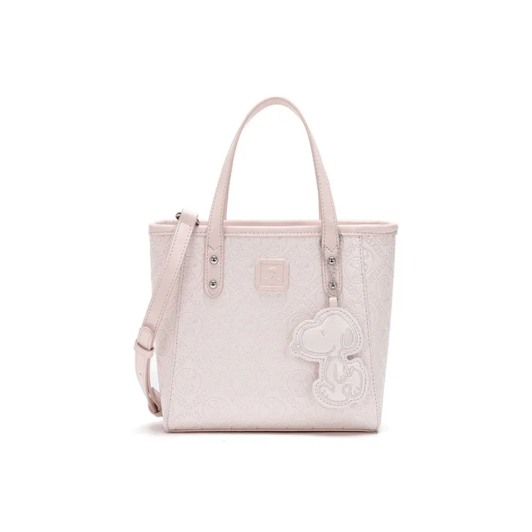 SNOOPY PU (полиуретан) Сумка через плечо Сумка на плечо Женская Розовая Белая