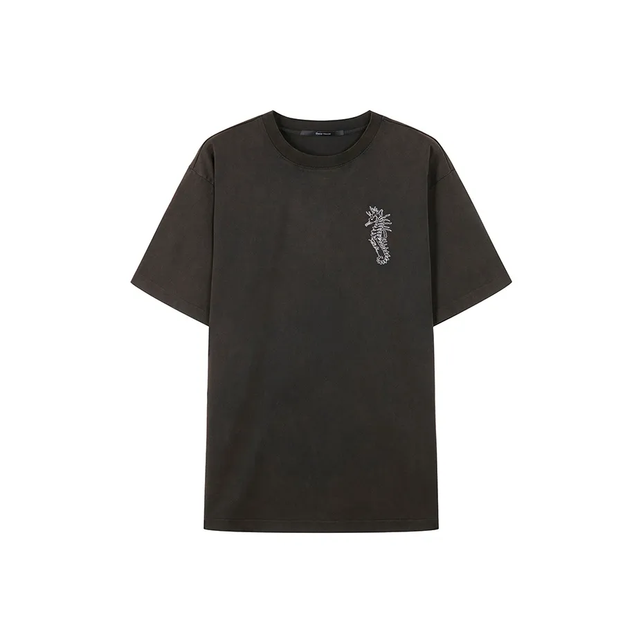 DAVID NAMAN Коричневый Мужской T-рубашки