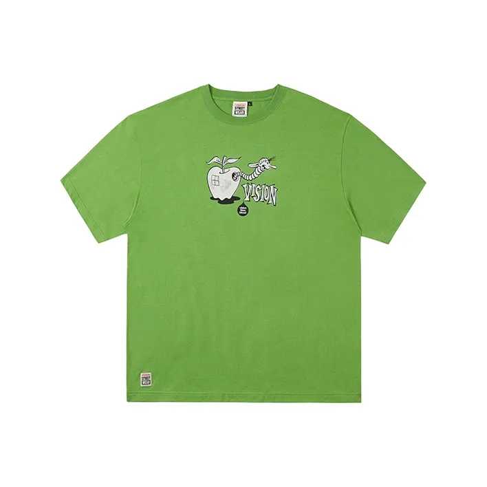 Vision Street Wear Short Sleeved T Shirts Unisex Fruit Green