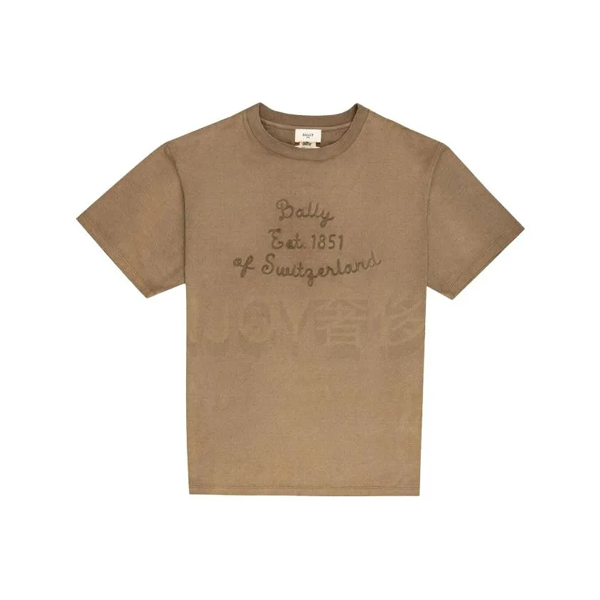 BALLY Коричневый Мужской T-Рубашки