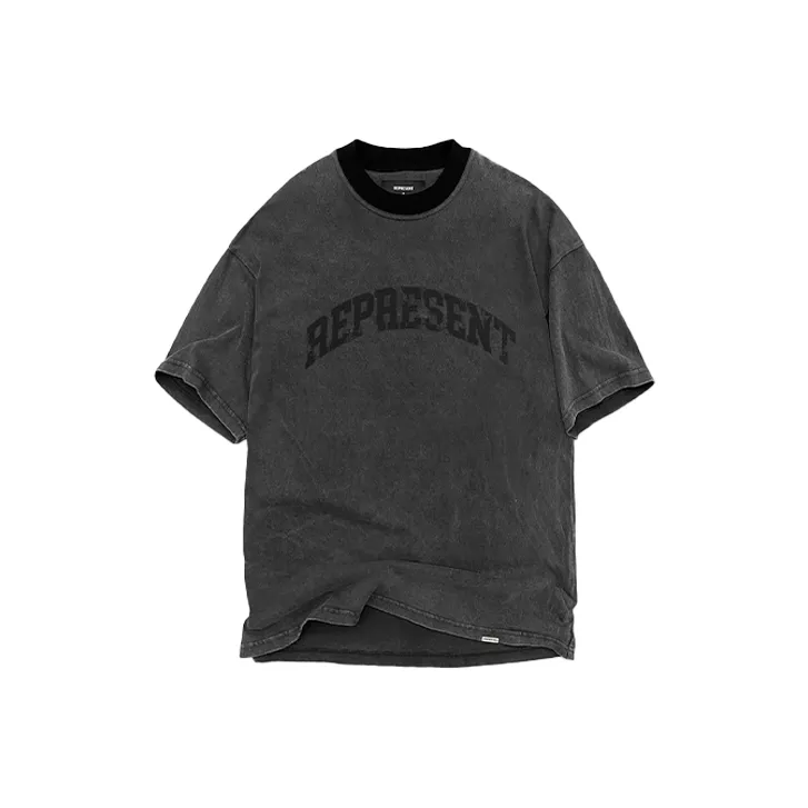 REPRESENT Мытый серый Мужская футболка