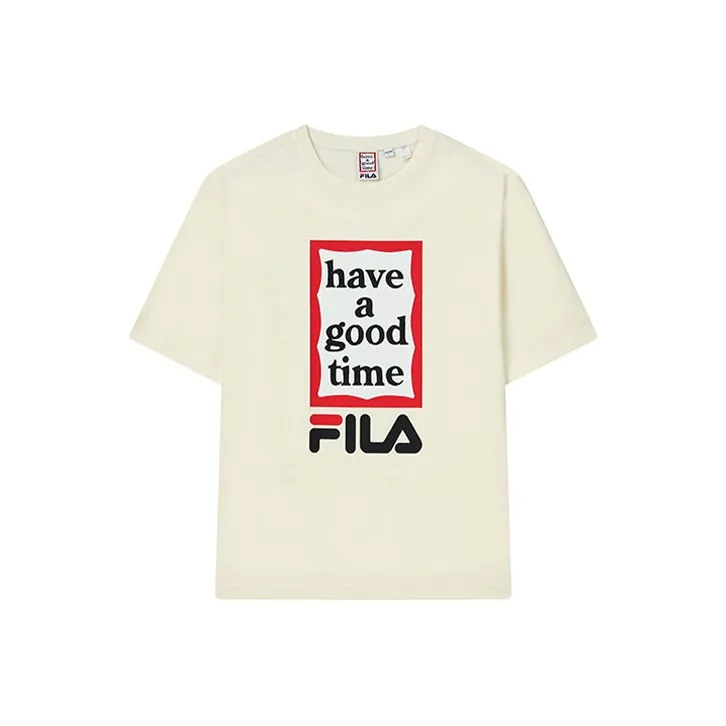FILA x Have A Good Time T Shirt Unisex Cheese White