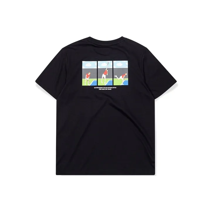 FILA FUSION x Shelby And Sandy T Shirt Unisex Black