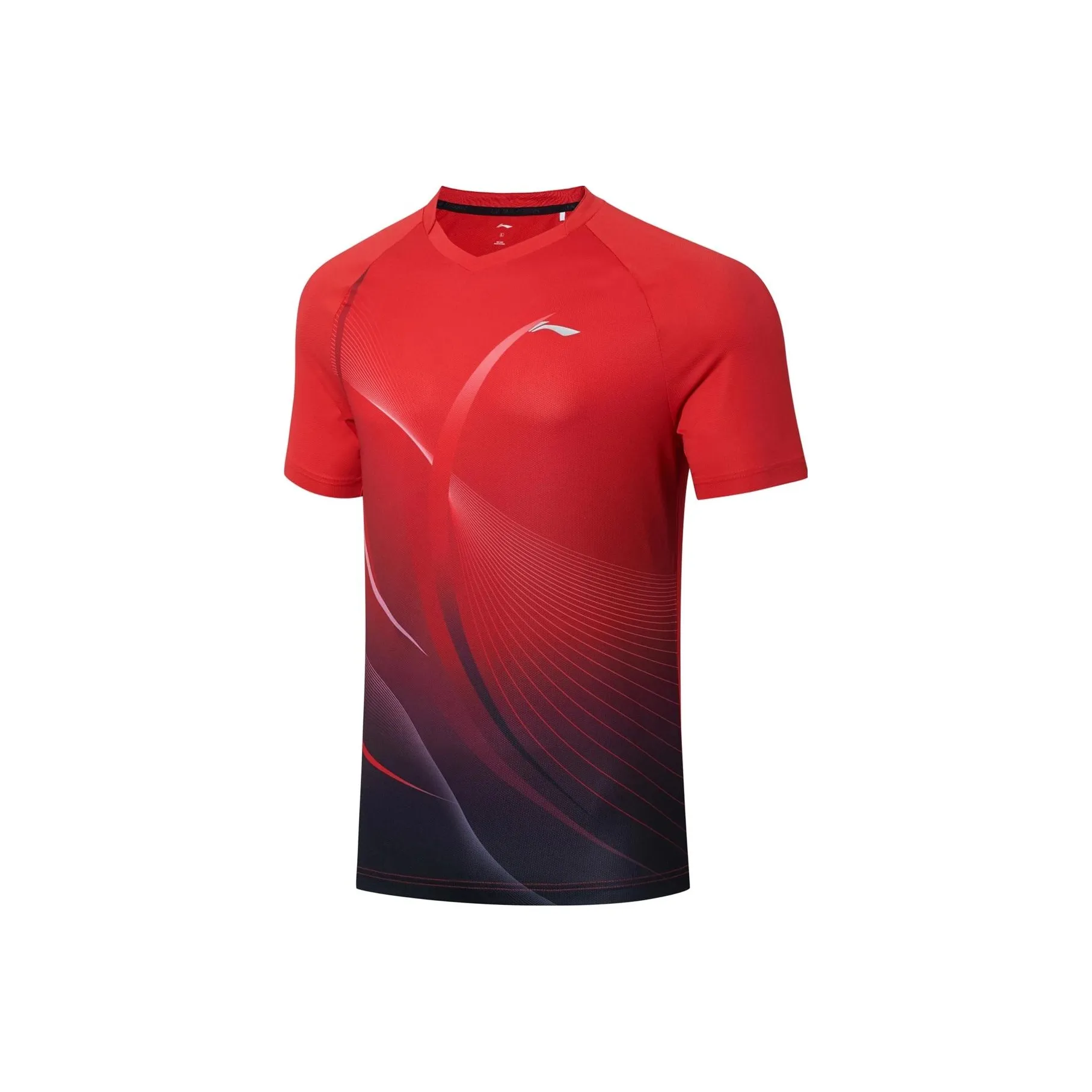 LINING Table Tennis Series T Shirt Unisex Total Cherry Red