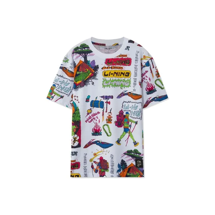 Подкладка x Chinatown Market Sports Fashion Collection T-рубашка Мужская Белая